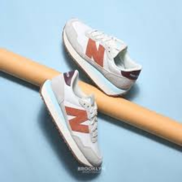 NB 237 Sea Salt with Soft Copper Retro Running Shoes / Sneakers - Last Pair! - Picture 9 of 13
